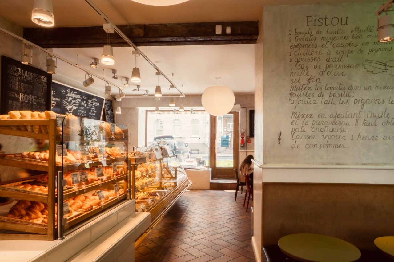 Bakery café interior